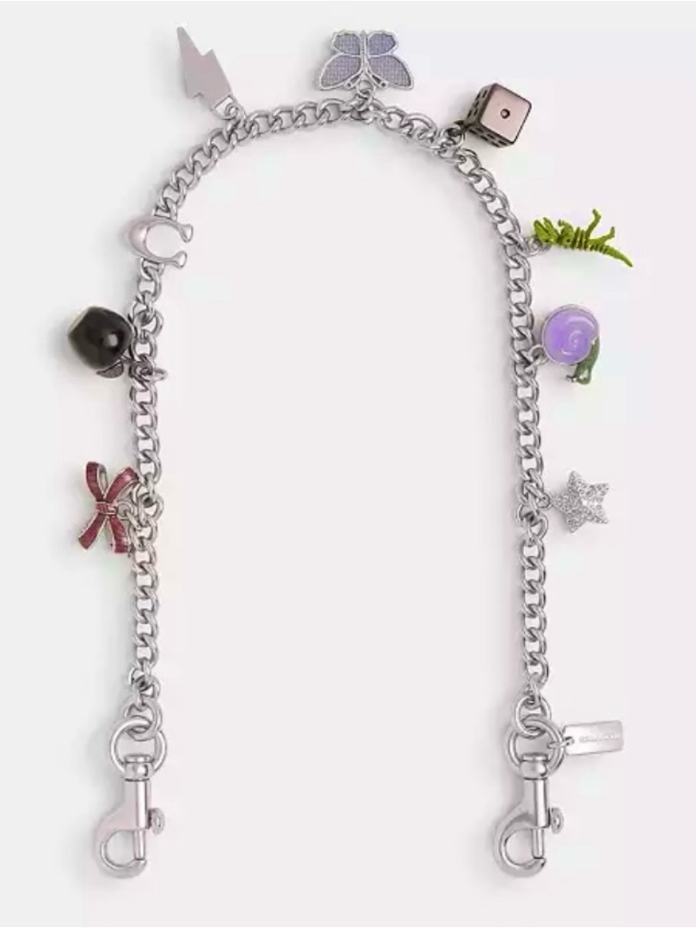 Coach charm chain strap NWT